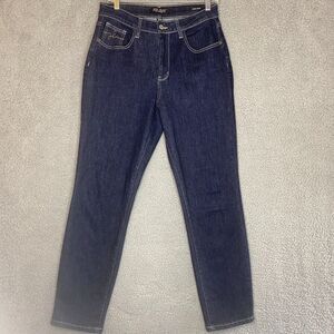 Judy Blue Size 7 Mom Jeans Denim Jean 28x29 High Rise Straight Dark Wash JB88273